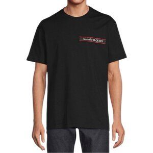 Alexander McQueen Black Selvedge Logo Tap Size M